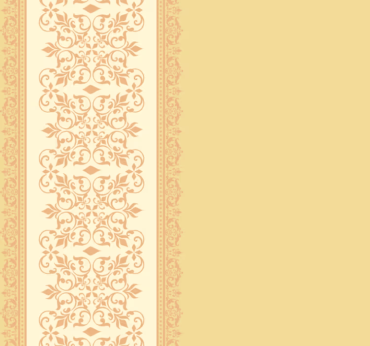 Retro rullegardin i vintage gult design - TenStickers