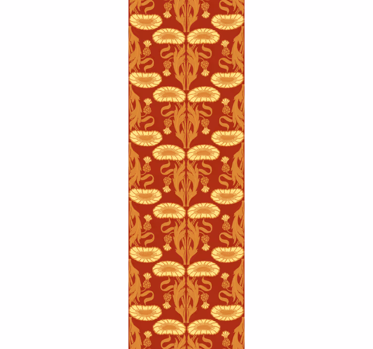 Retro rullegardin i jugendstil - TenStickers