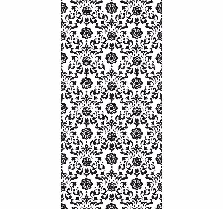 Retro rullegardin i royalty damask stil - TenStickers