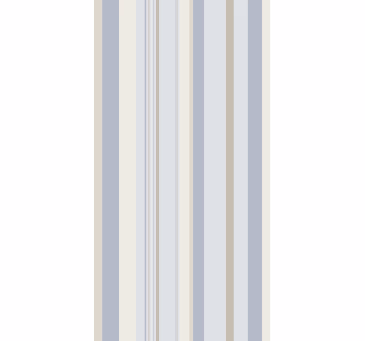 Retro rullegardin i 80'er blå og beige striber - TenStickers