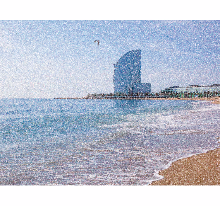 Rullegardiner til stue vela hotel i la barceloneta - TenStickers