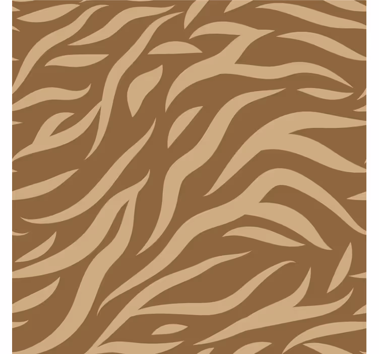 Rullegardiner til stue i brun og beige tigerstribet mønster - TenStickers