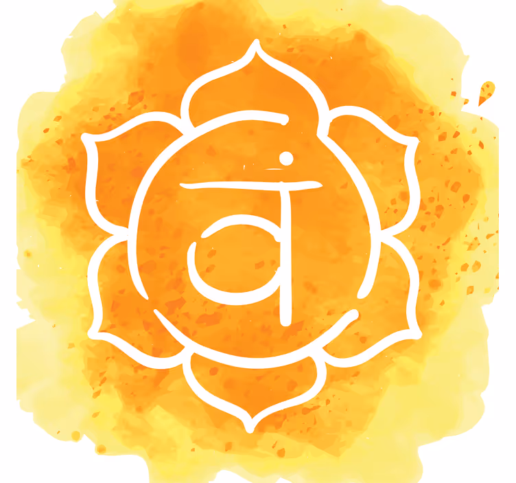 Rullegardiner til stue smukt sakralchakra symbol - TenStickers