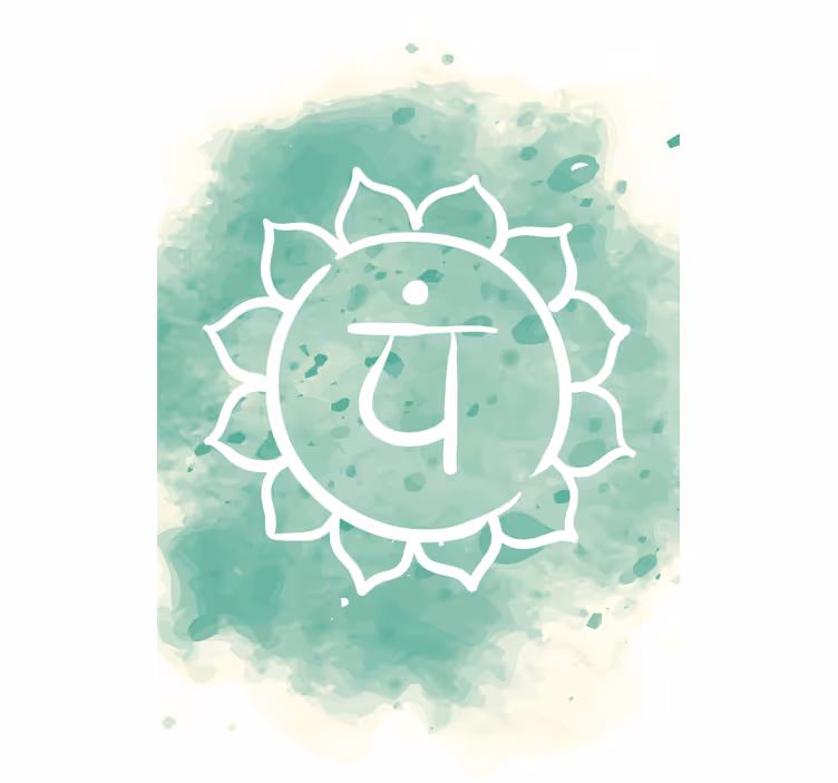 Rullegardiner til stue smukt hjertechakra symbol - TenStickers
