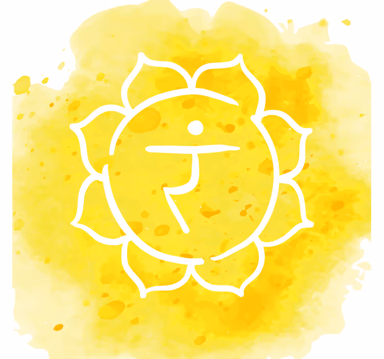 Rullegardiner til stue solar plexus chakra symbol - TenStickers
