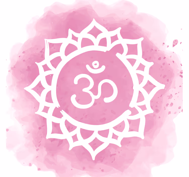 Rullegardiner til stue smukt kronechakra symbol - TenStickers