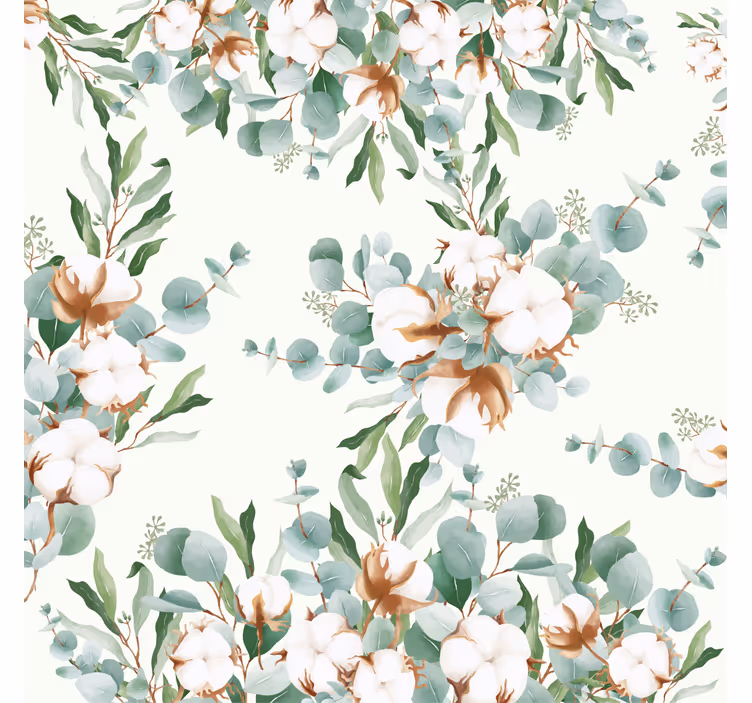 Rullegardiner til stue i shabby chic bomuldsdesign - TenStickers