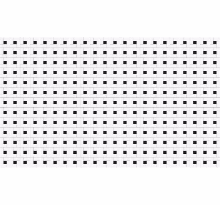 Hvid rullegardin små firkantede moderne fliser - TenStickers