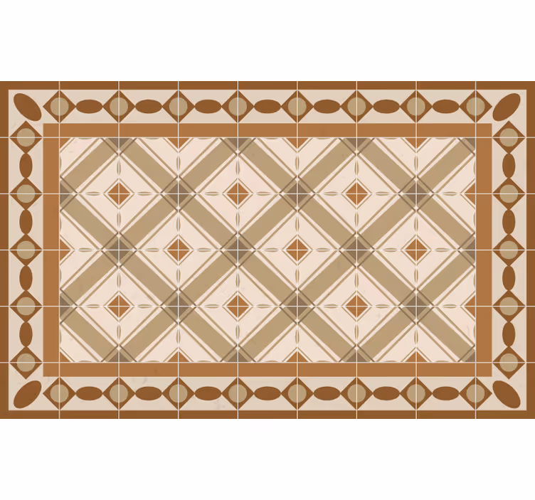 Beige rullegardin med portugisiske fliser - TenStickers