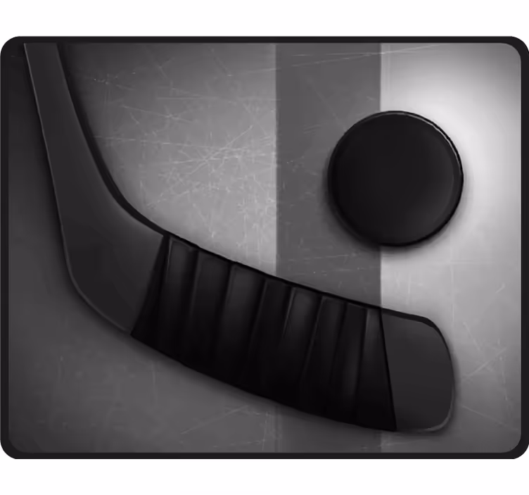 Soveværelse rullegardiner realistisk ishockey - TenStickers