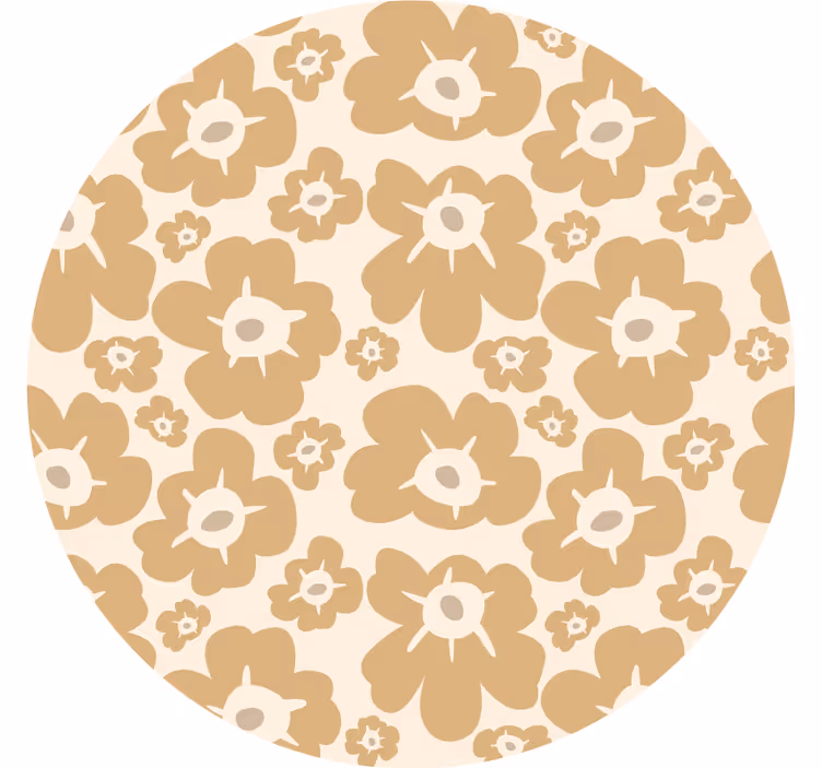 Soveværelse rullegardiner i beige valmuer - TenStickers