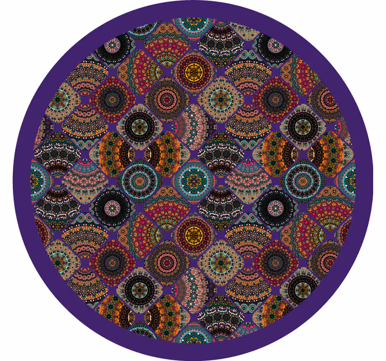 Soveværelse rullegardiner i vintage farver og patchwork - TenStickers