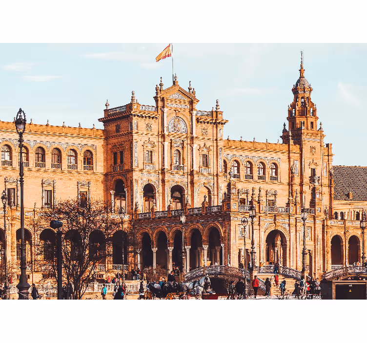 Soveværelse rullegardiner sunny plaza spanien sevilla - TenStickers