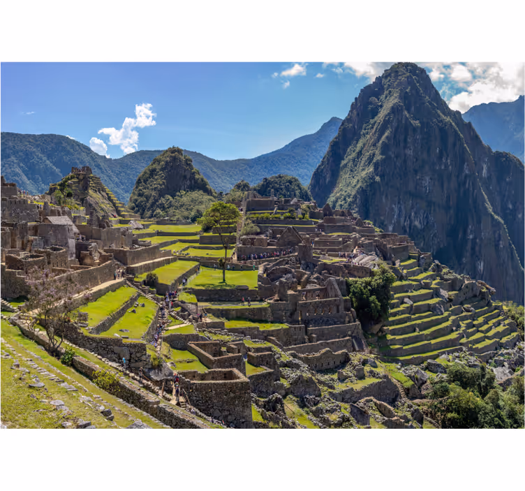 Soveværelse rullegardiner machu picchu ruiner - TenStickers