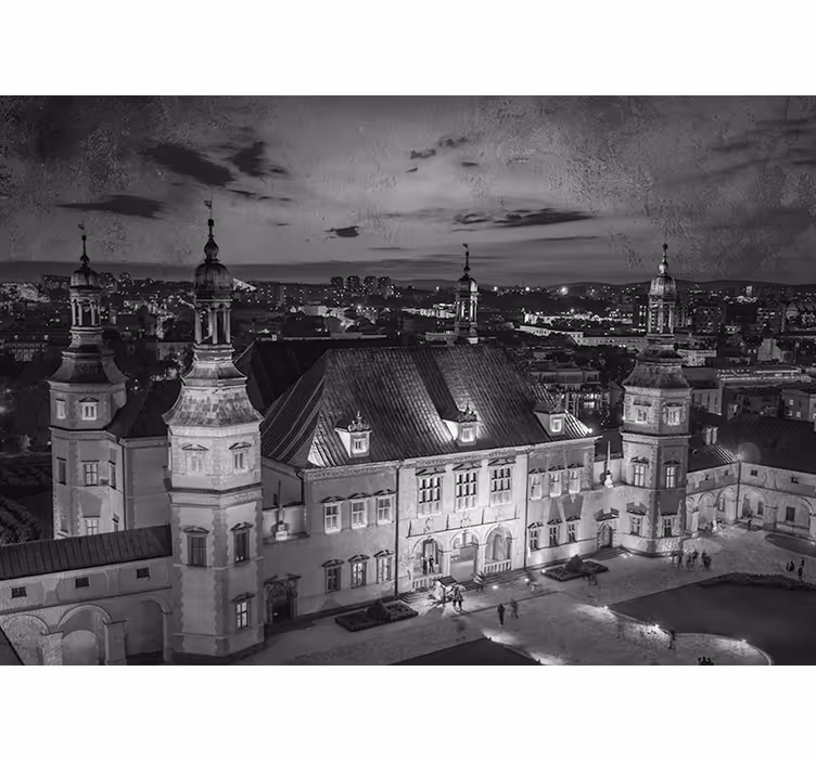 Soveværelse rullegardiner kielce om natten - TenStickers