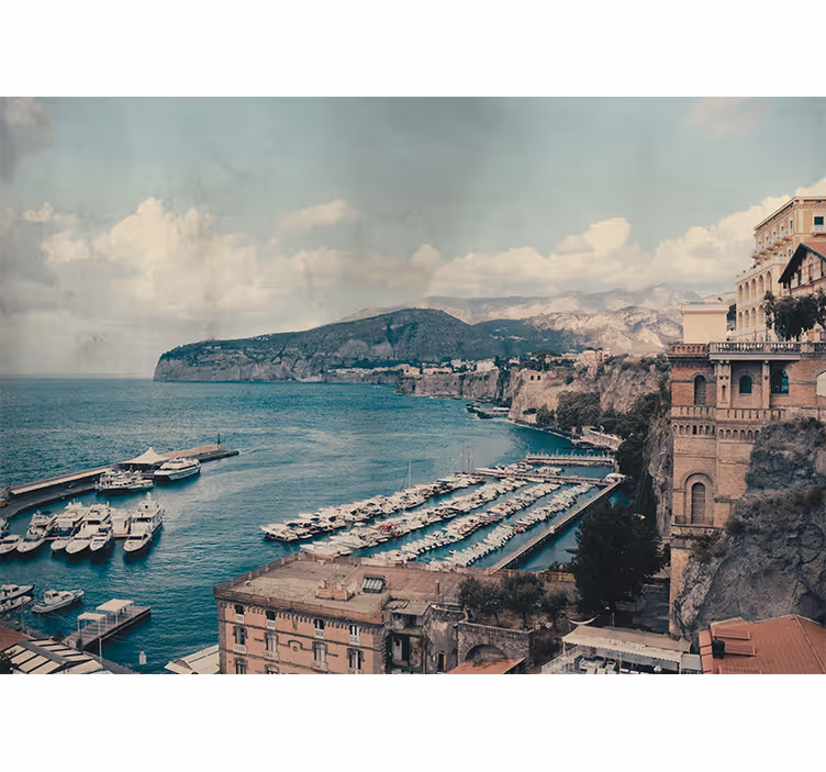Soveværelse rullegardiner sorrento landskab syditalien - TenStickers