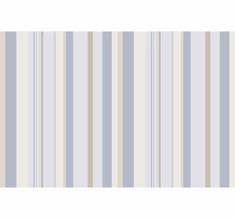 Grå rullegardin med blå og beige striber - TenStickers
