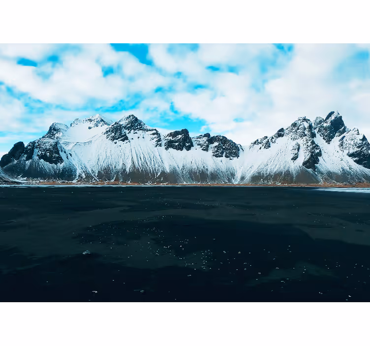 Soveværelse rullegardiner vestrahorn bjerge - TenStickers
