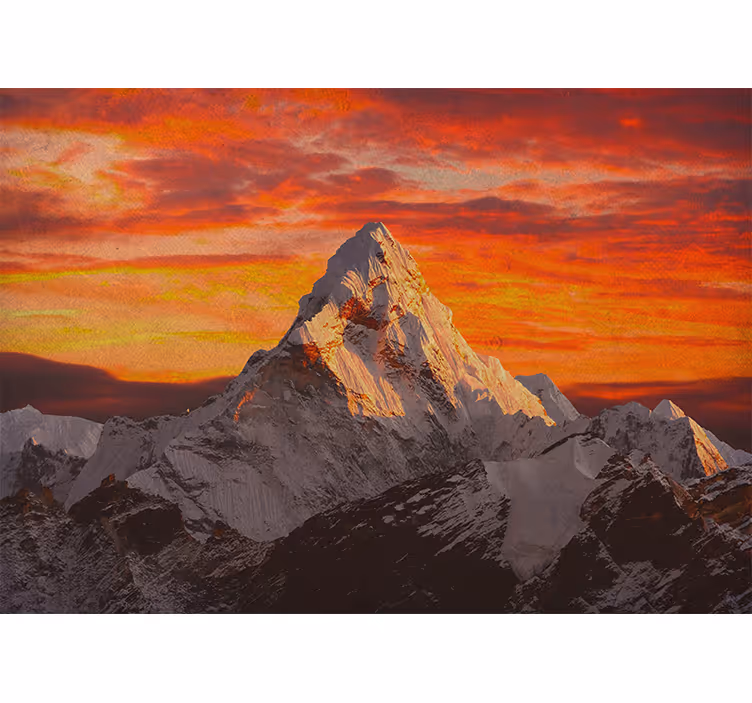 Soveværelse rullegardiner himalaya solnedgang - TenStickers