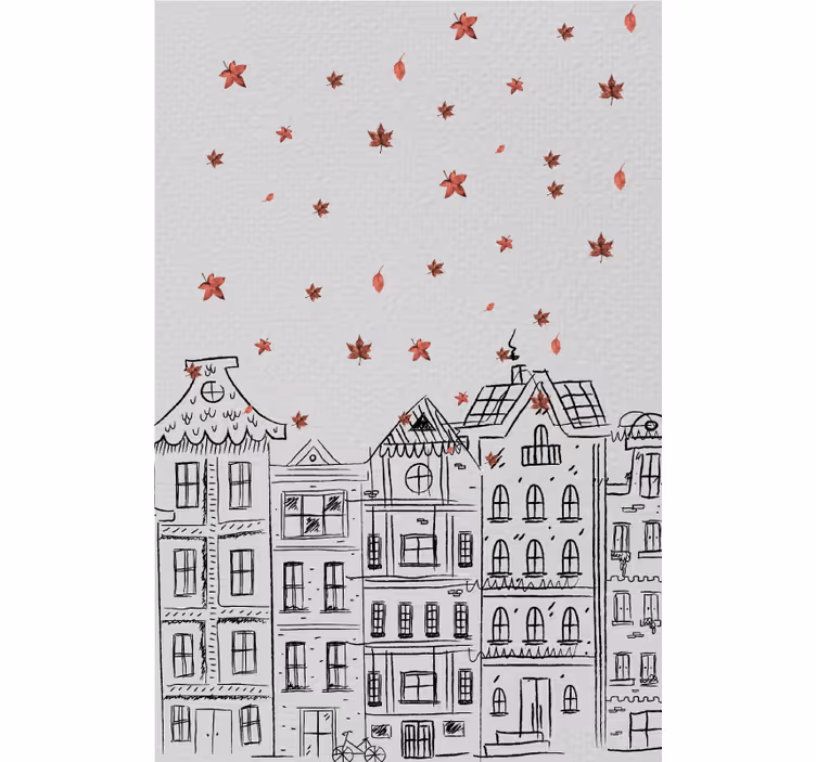 Rullegardiner til stue herfst amsterdam - TenStickers