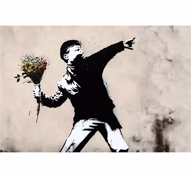 Rullegardiner til stue street art dreng - TenStickers