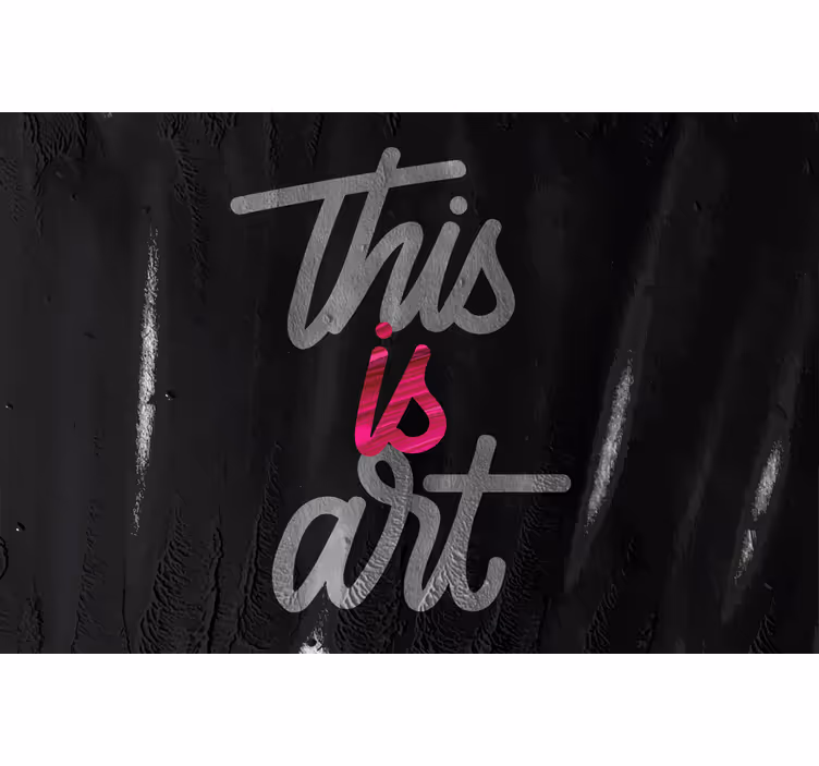 Soveværelse rullegardiner kunst i pink og sort - TenStickers