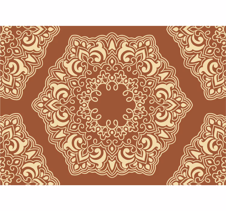Soveværelse rullegardiner beige antik russisk stil - TenStickers