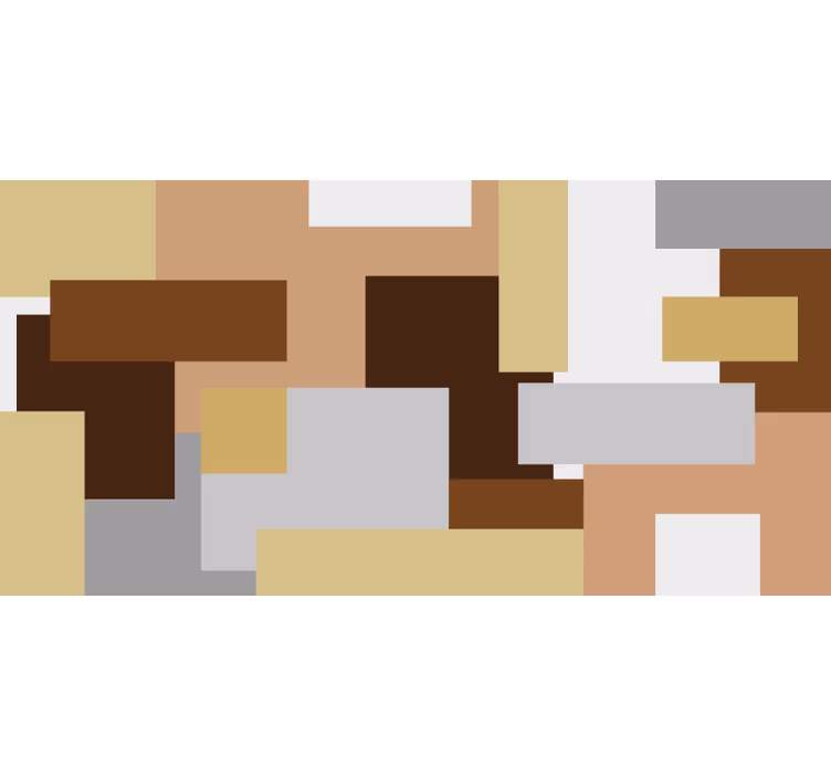 Soveværelse rullegardiner nordiske beige firkanter - TenStickers