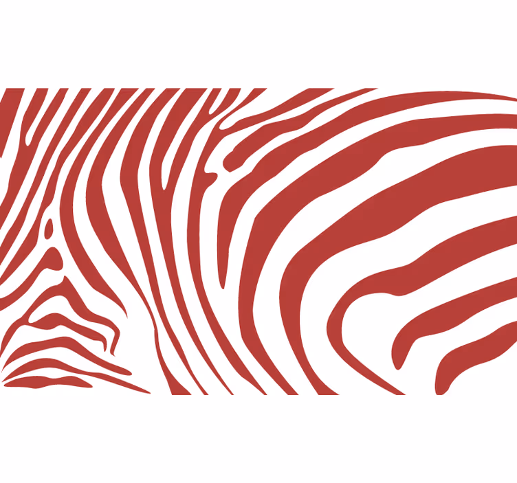 Soveværelse rullegardiner røde zebrastriber - TenStickers