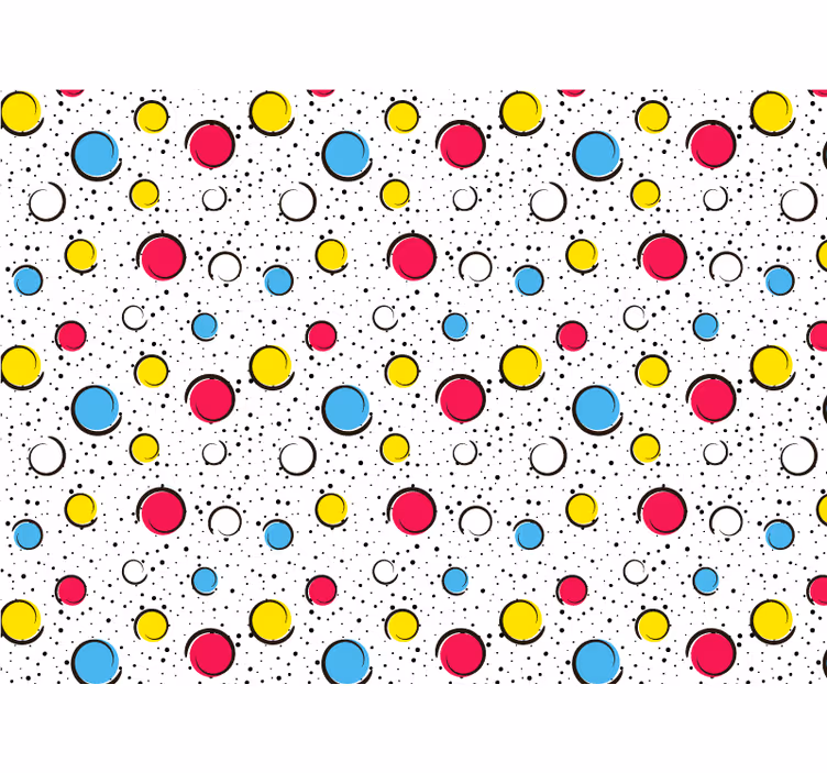 Soveværelse rullegardiner i multicolor dots - TenStickers