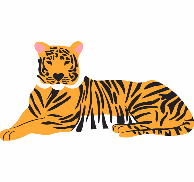Soveværelse rullegardiner tigermønster - TenStickers