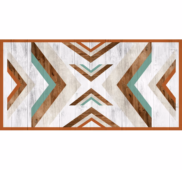 Soveværelse rullegardiner i træ boho aztec - TenStickers
