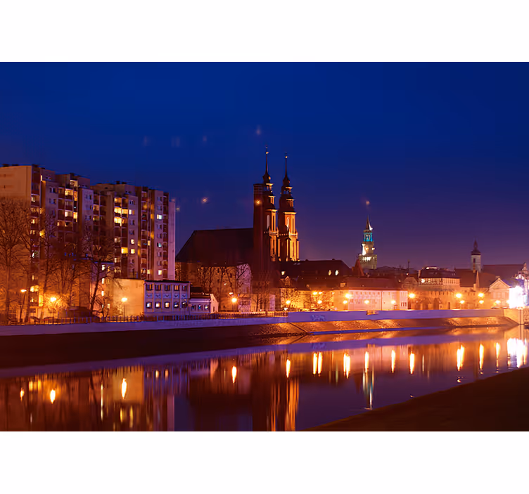 Soveværelse rullegardiner opole efter solnedgang - TenStickers
