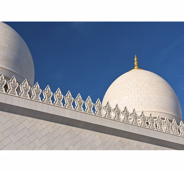 Hvid rullegardin emirates sheikh zayed - TenStickers