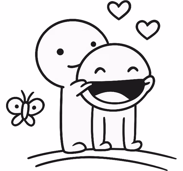 Hvid rullegardin der altid får dig til at smile - TenStickers