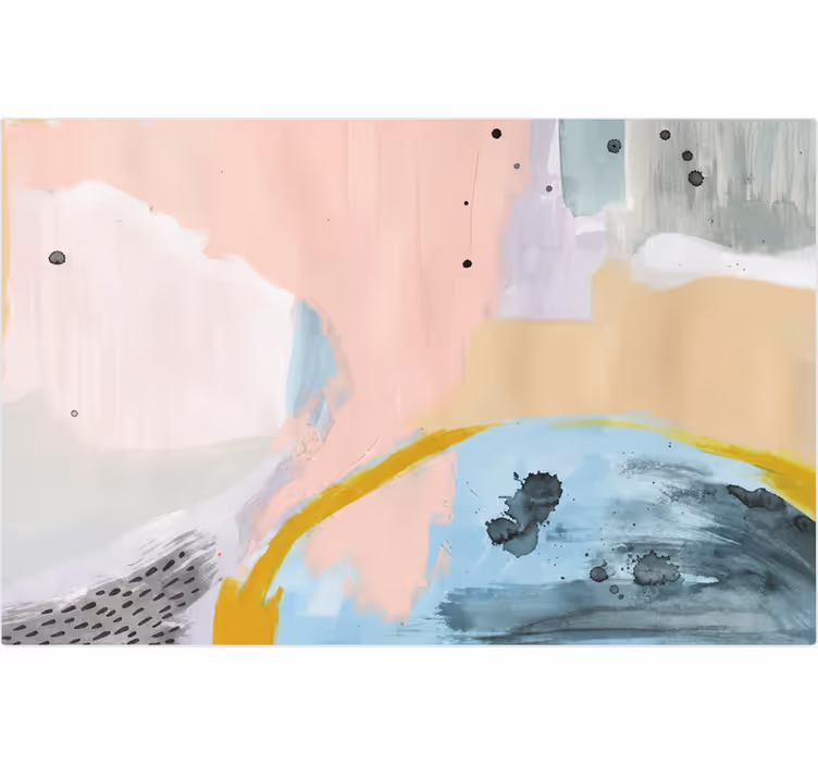 Rullegardiner til stue collerful kunst - TenStickers