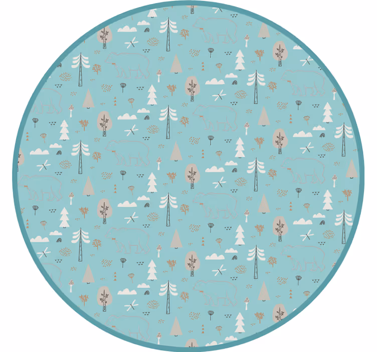 Mørklægningsgardiner børn geometrisk nordisk stil - TenStickers