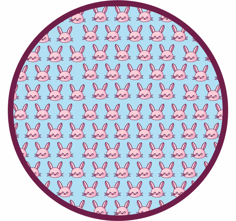 Mørklægningsgardiner børn anime kaniner - TenStickers