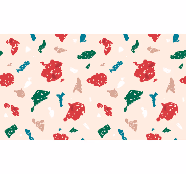 Mørklægningsgardiner børn terrazzo - TenStickers