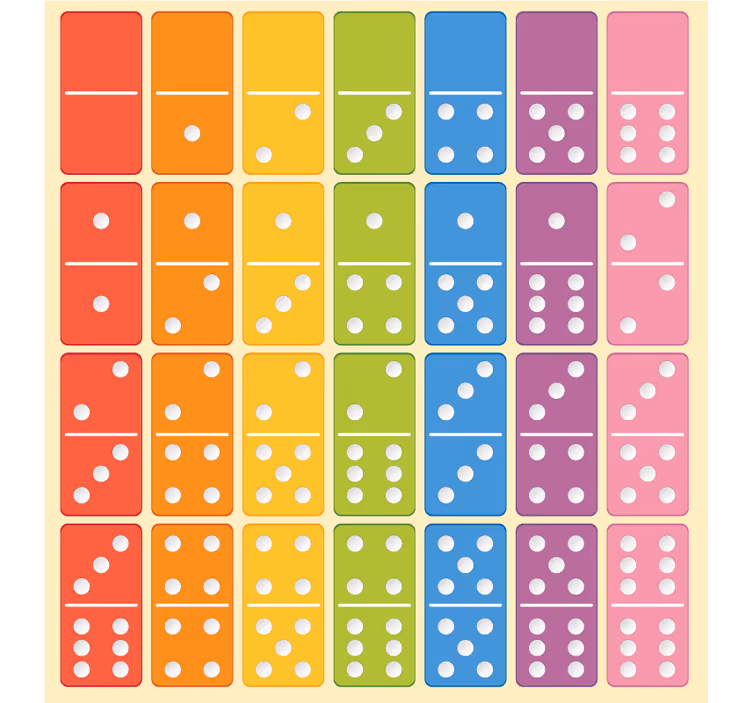 Mørklægningsgardiner børn og domino brætspil - TenStickers