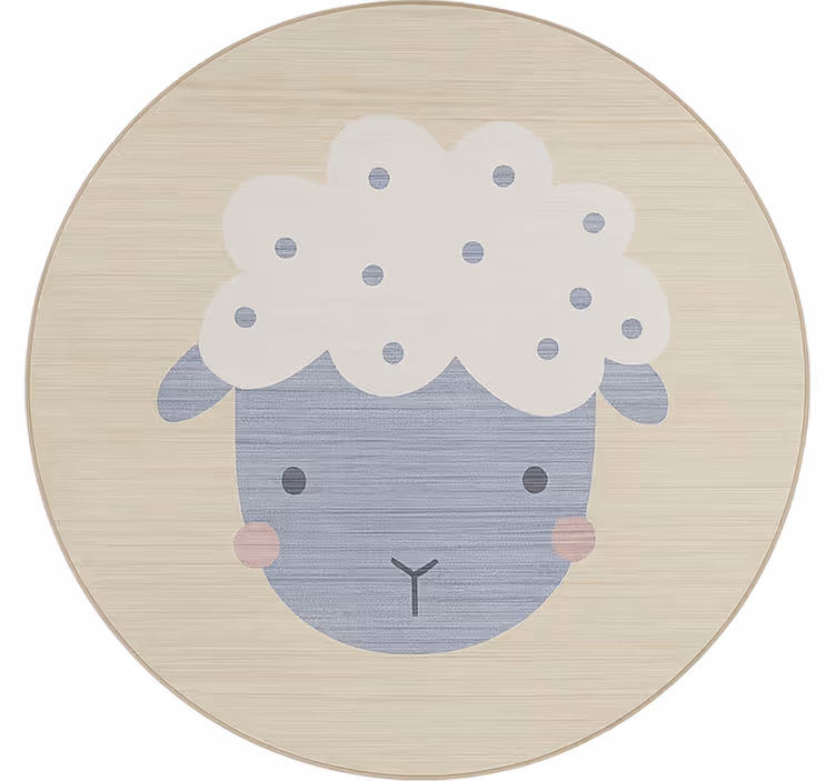 Mørklægningsgardiner børn beige lam - TenStickers