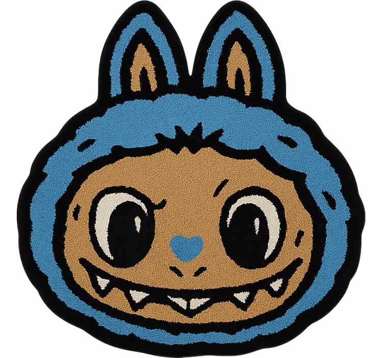 Mørklægningsgardiner børn blue labubu design - TenStickers