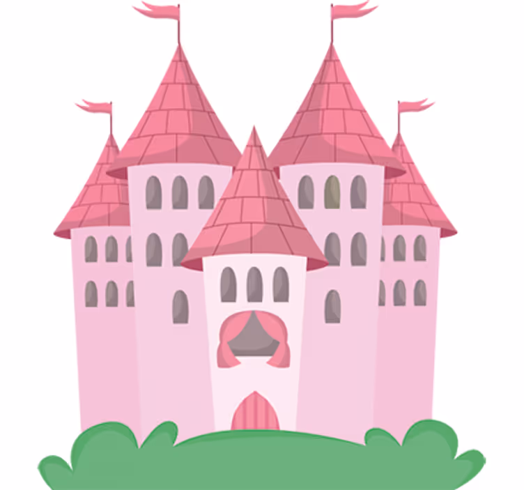 Mørklægningsgardiner børn pink slot - TenStickers