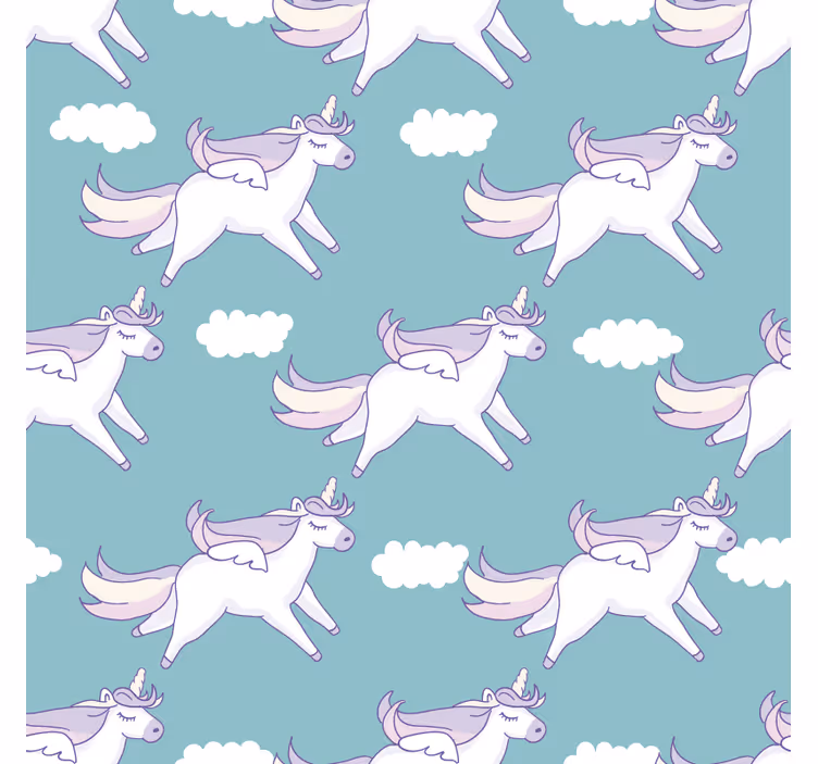 Mørklægningsgardiner børn med unicorn mønster - TenStickers