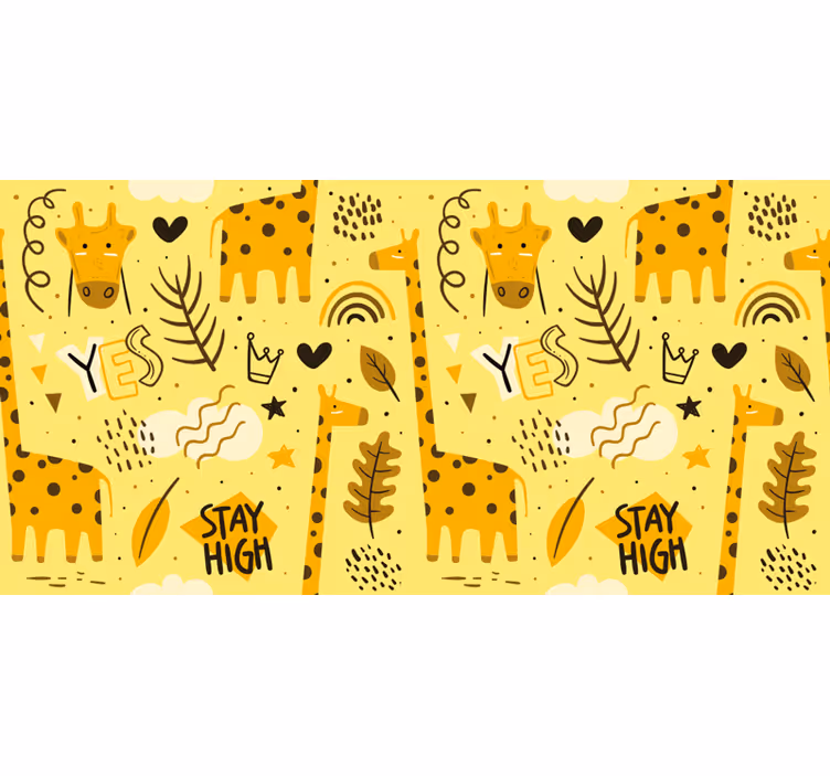 Mørklægningsgardiner børn giraffer - TenStickers