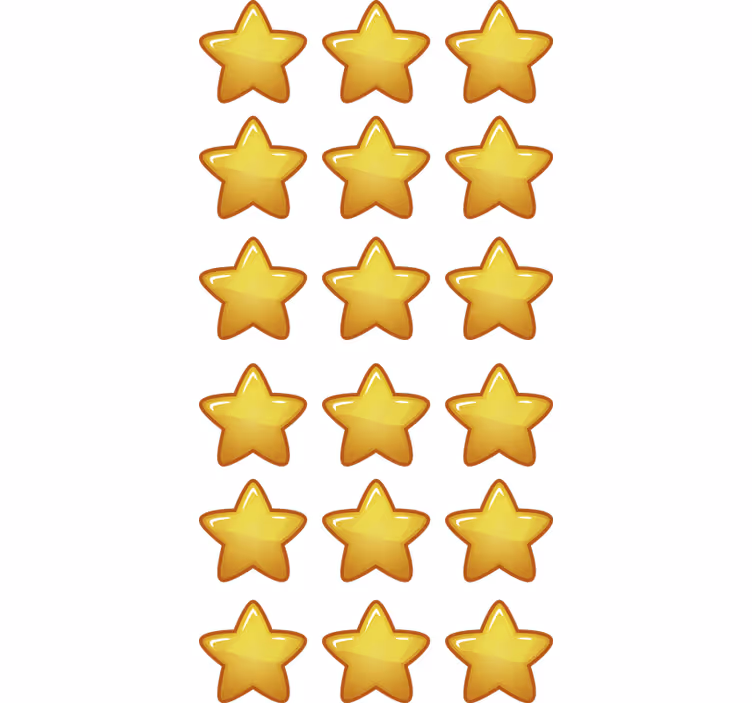 Mørklægningsgardiner børn geometriske stjerner - TenStickers