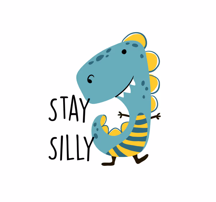 Mørklægningsgardiner børn nordisk dinosaur sjov - TenStickers