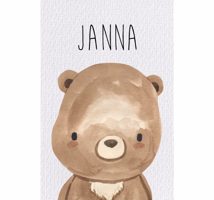 Mørklægningsgardiner børn bosdieren bamse - TenStickers