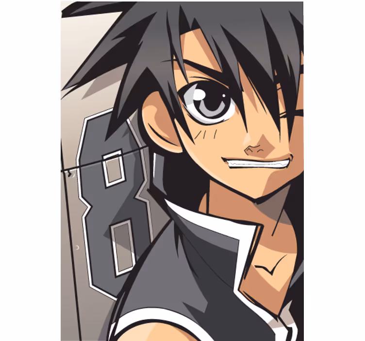 Mørklægningsgardiner børn anime vægplakat - TenStickers