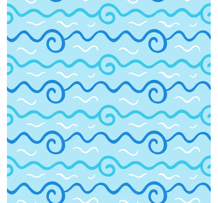 Mørklægningsgardiner børn kystlandskab illustration - TenStickers